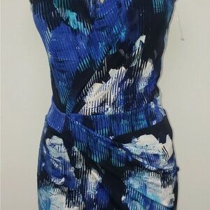 T Tahari Faux Wrap Dress Size XS Cocktail Party